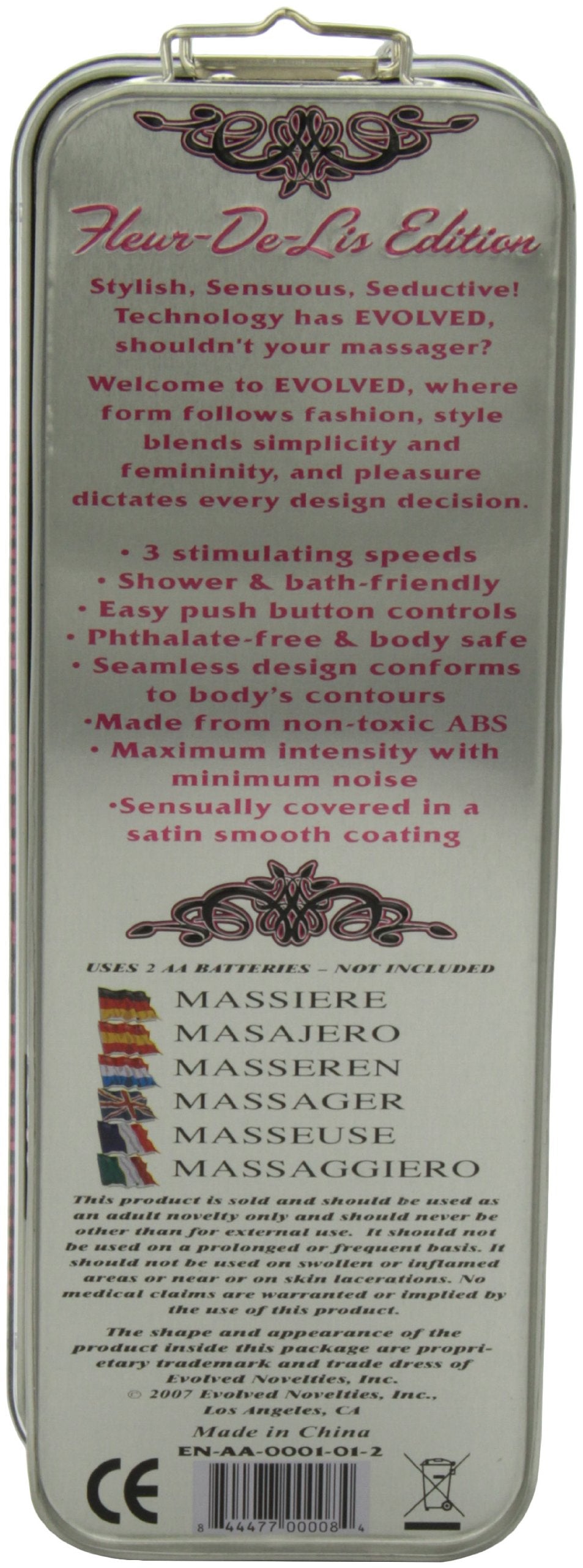 Evolved Novelties Fleur-De Lis Delight, Pink