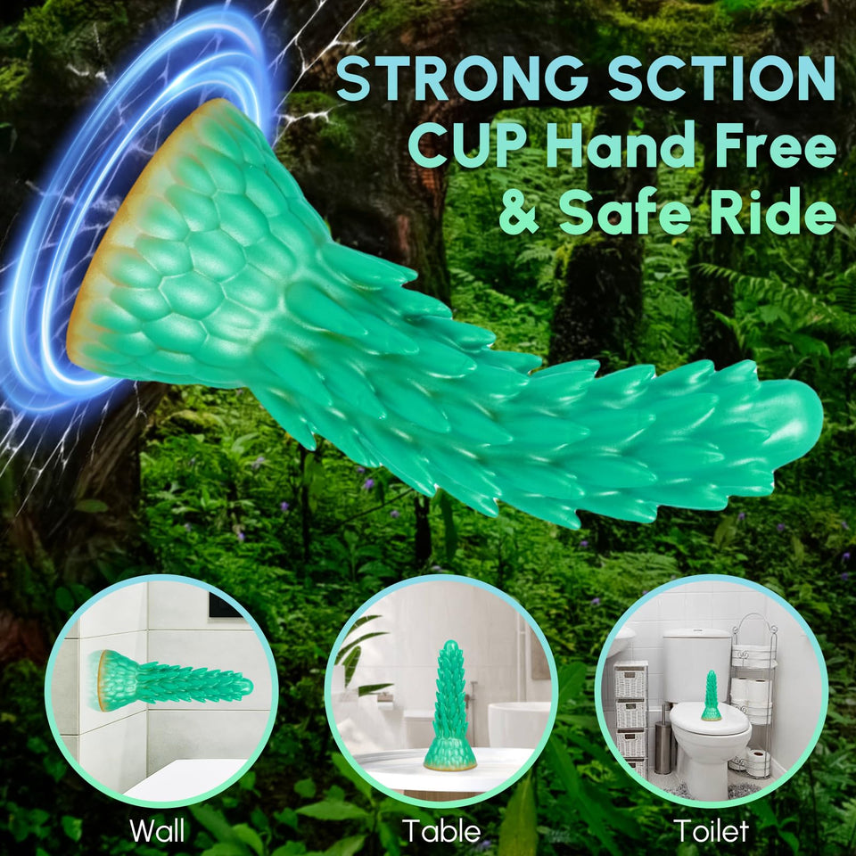 Dragon Dildo Sex Toys, 7.7 ' ' Monster Dildo with Suction Cup, Fantasy Huge Dildos, Silicone Butt Plug Anal Dildos for Women and