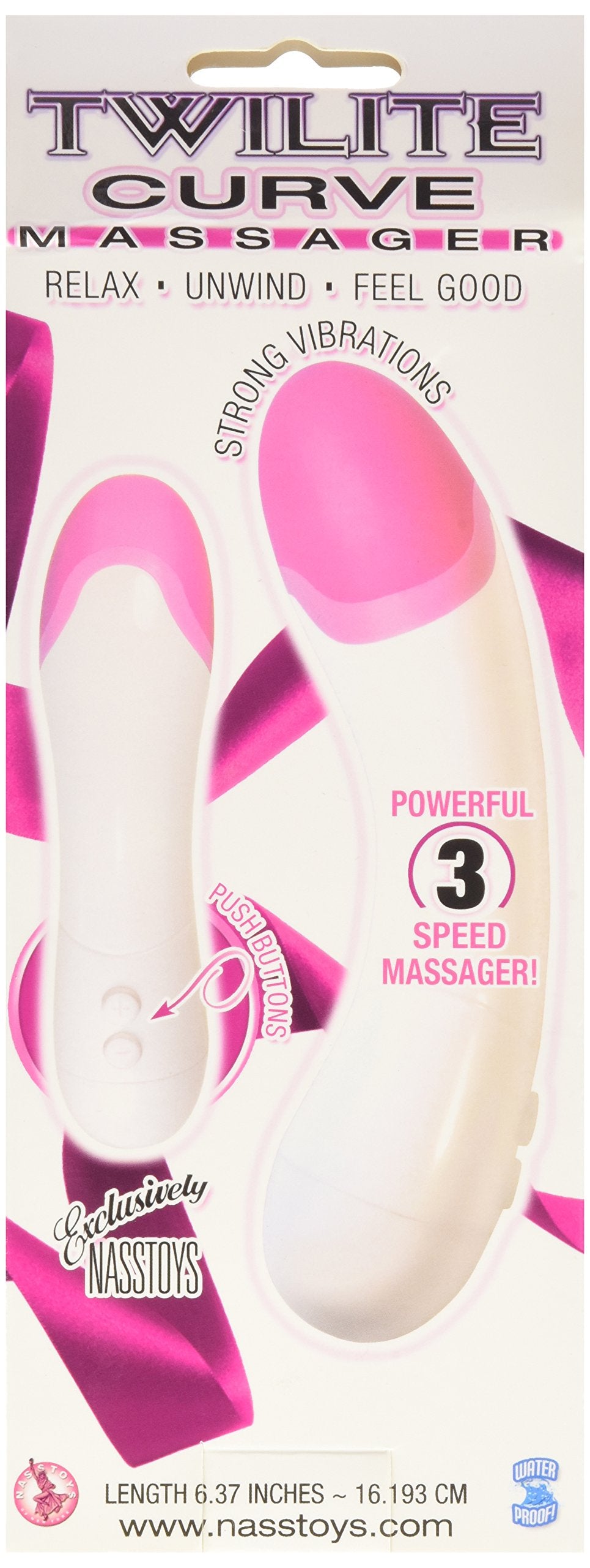 Novelties By Nasswalk Twilite 3-Speed Massager, Black
