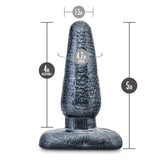 Blush Jet Smooth Anal Plug - Soft Flexible Butt Toy - Tapered For Easy Insertion - Base Anchors Plug Safely Outside The Body - Stay Put Shape For Comfortable Long Term Wear - Sex Toy For Men Women