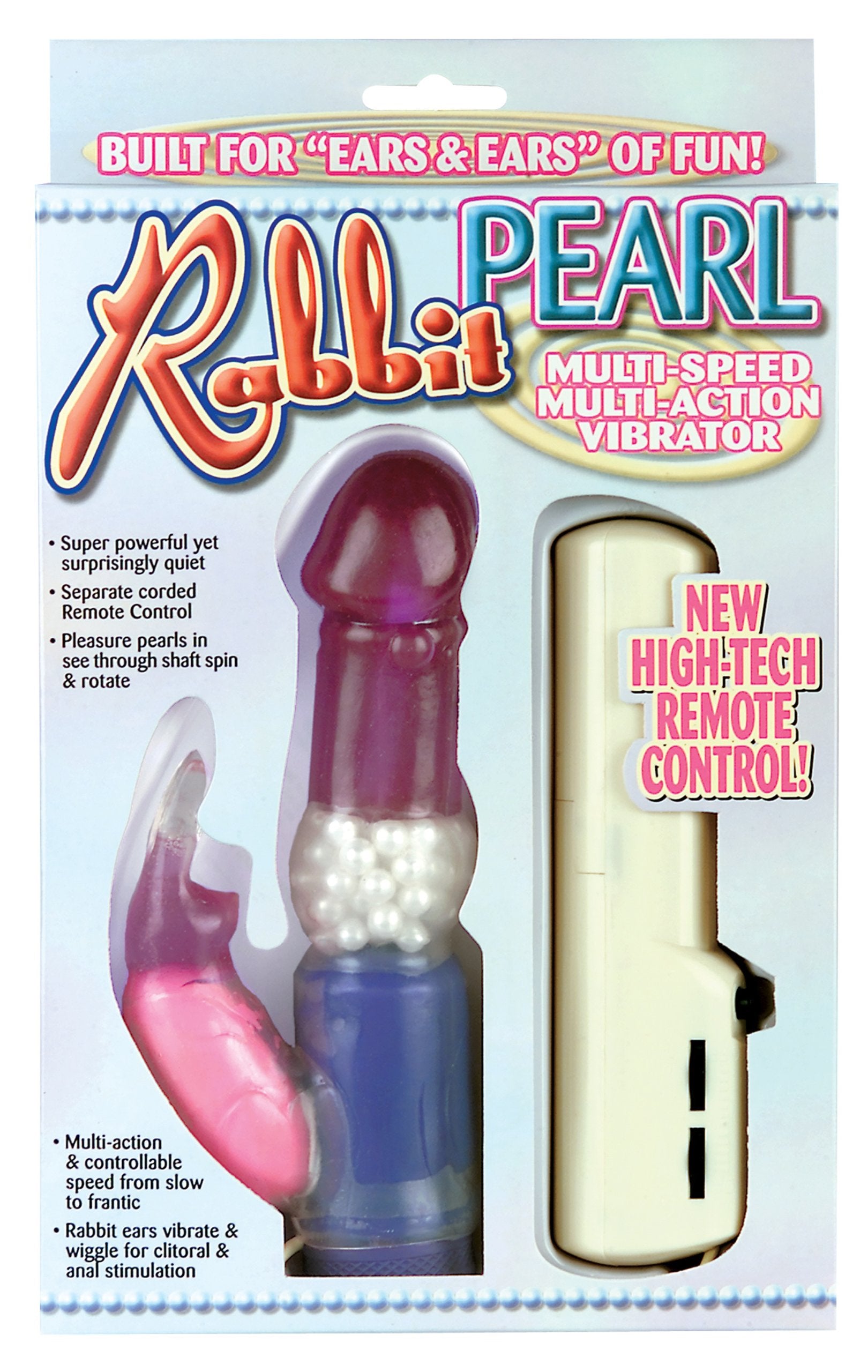 Pipedream Rabbit Pearl Vibrator, Purple, 7.5 Inch