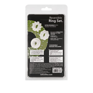 Calexotics Reversible Ring Set, Clear