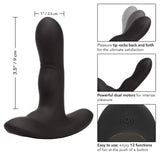 Calexotics Silicone Wireless Rocking Probe - Silicone Vibrator Prostate Anal Plug - Adult Stimulator Fetish Sex Toy For Couples - Black