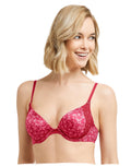 Maidenform Womens Natural Boost Demi Bra, 34B, Strawberry Rouge Lovely Stem