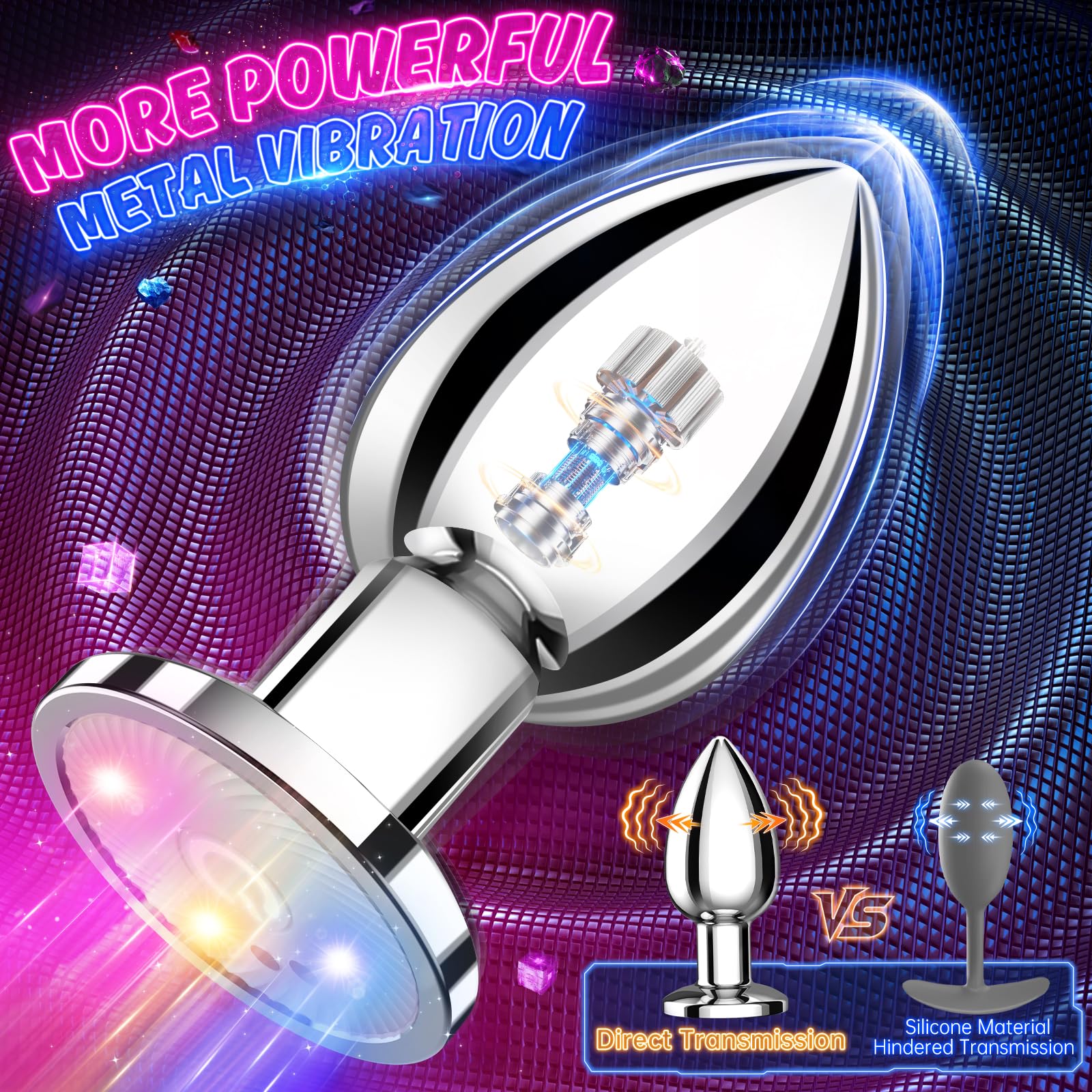 Yolodit Prostate Massager Sex Toys for Men Large Butt Plug, Prostate Vibrator with App Remote Control 10 Vibrating, Prostate Toy