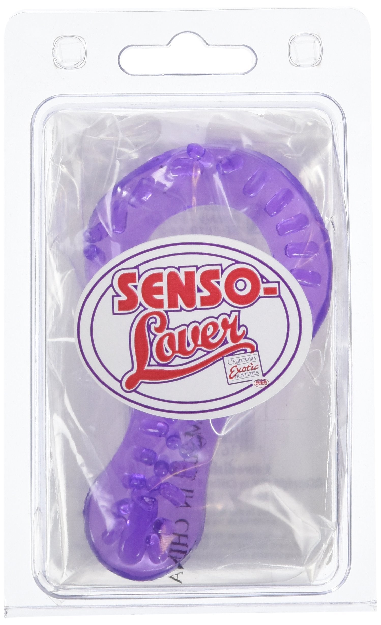 California Exotics Senso-Lover Cock Ring, Prickly, Purple