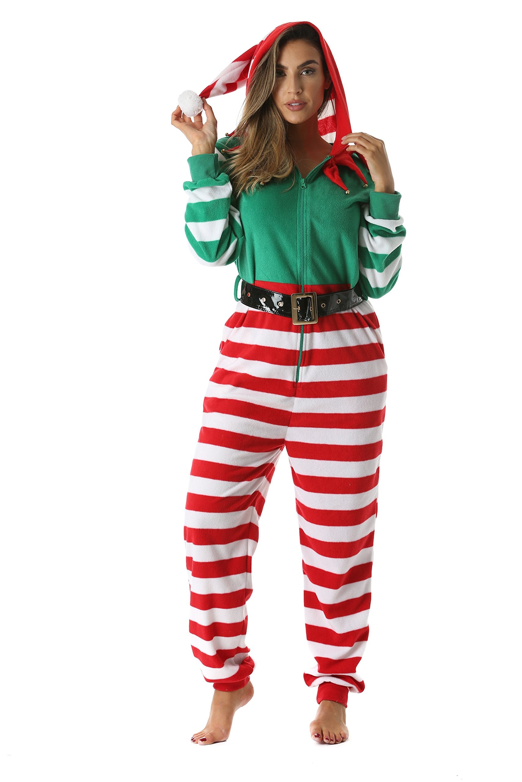 6443-XS FollowMe Adult Onesie / Womens Pajamas, X-Small, Elf