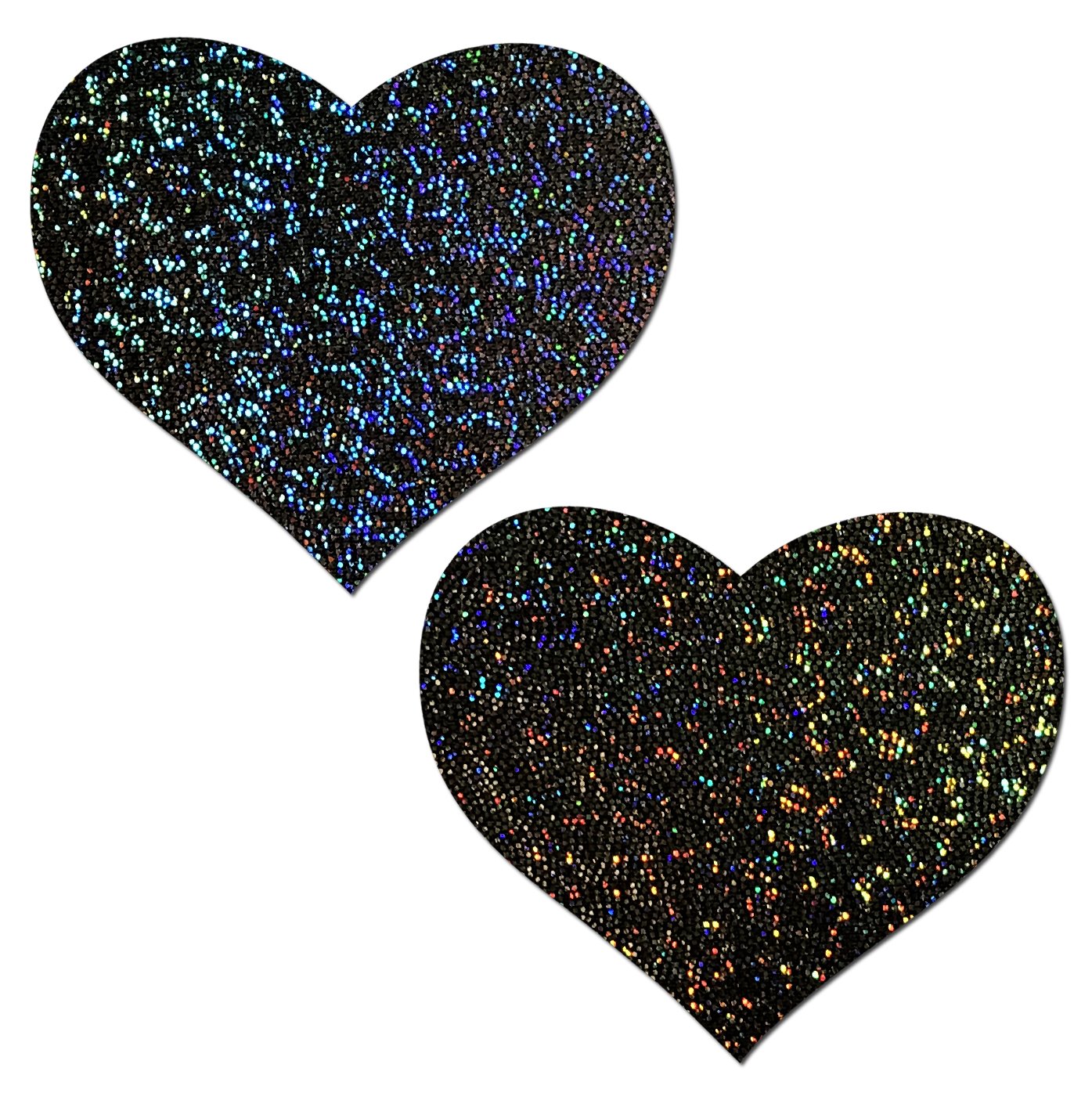 Pastease Love Black Glitter Hearts