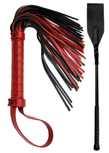 DERINODEM BDSM Sex Set Flogger 20'' Crop 18'' Adult Sex Play Adult Bondage Set Whip, Leather Sex Crop, BDSM Set Sex Paddle BDSM