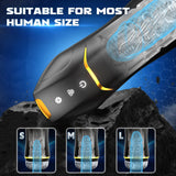Male Masturbator Penis Pump, Sex Toys for Men with 5 Sucking & 10 Vibrating Modes, Hands-Free Sex Machine, Detachable Adult Toys
