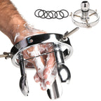 MASTER SERIES Forced Spread Anal Explorer Made with Nickel-Free Stainless Steel for Men, Women & Couples, Smooth Tapered Plug fo