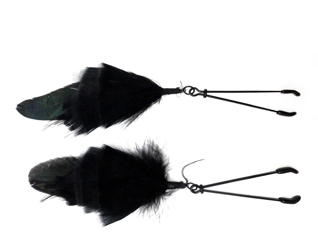 Nipple Clamp Tweezer Black, Feather, Black