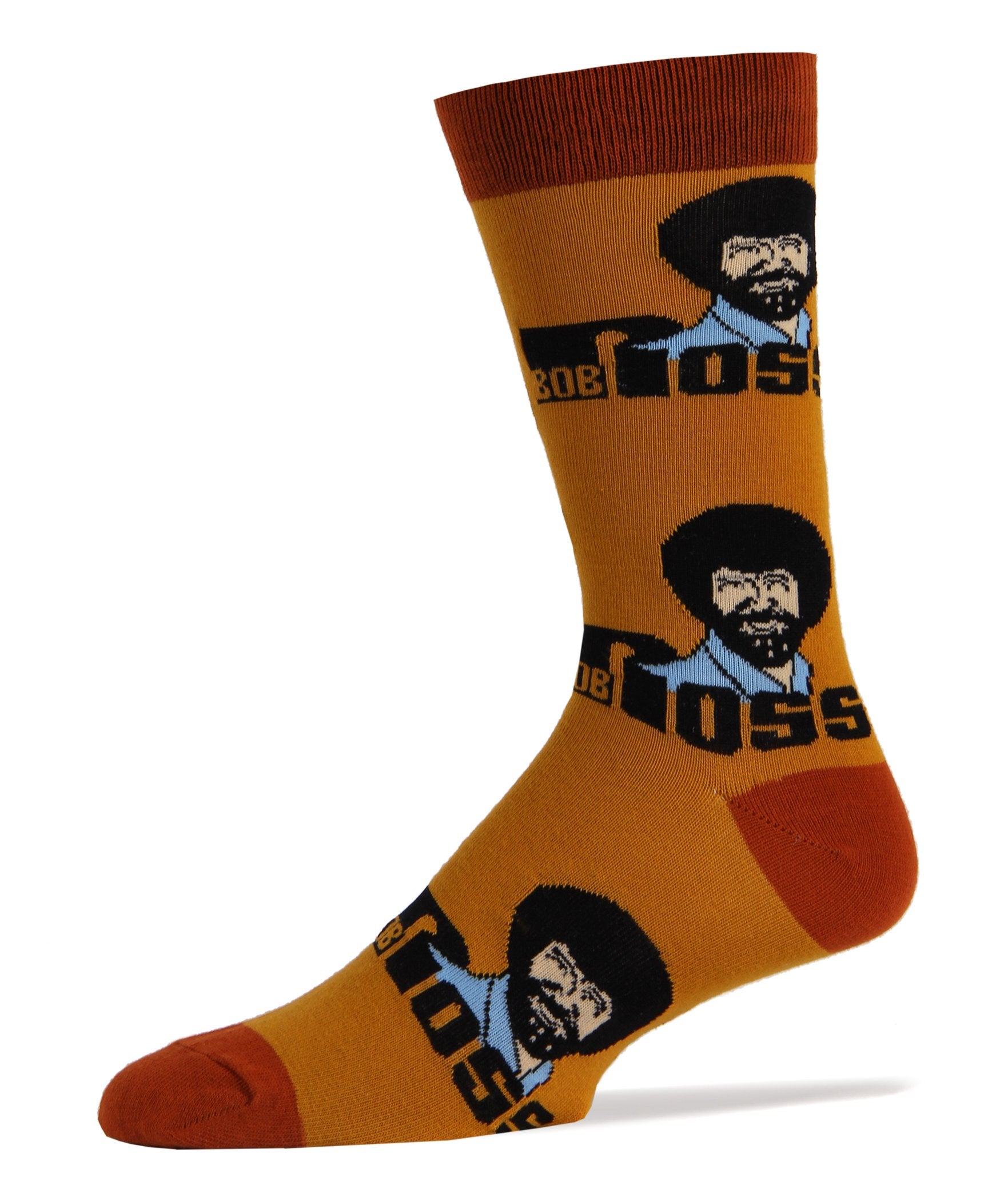 Mens and Womens Novelty Crew Exclusive Socks for Bob Ross, Oooh Yeah Funny Socks, Christmas Socks, Dress Cotton Socks, Size 8-1