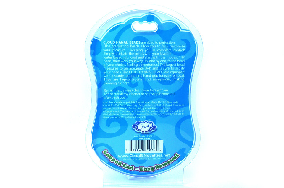 Cloud 9 Classic Anal Beads Purple