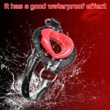 Kutocesy Open Mouth Gag Big Red Lips Ballgag Adjustable Leather Head Harness BDSM Erotic Toy Sex Accessories for Adults Couples