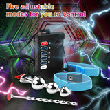 Adult Sex Toys Butt Plug Electric Trainer Kit Inserting Toys with Flared Base Metal Anal Plugs Prostate Massage Temperature Stim