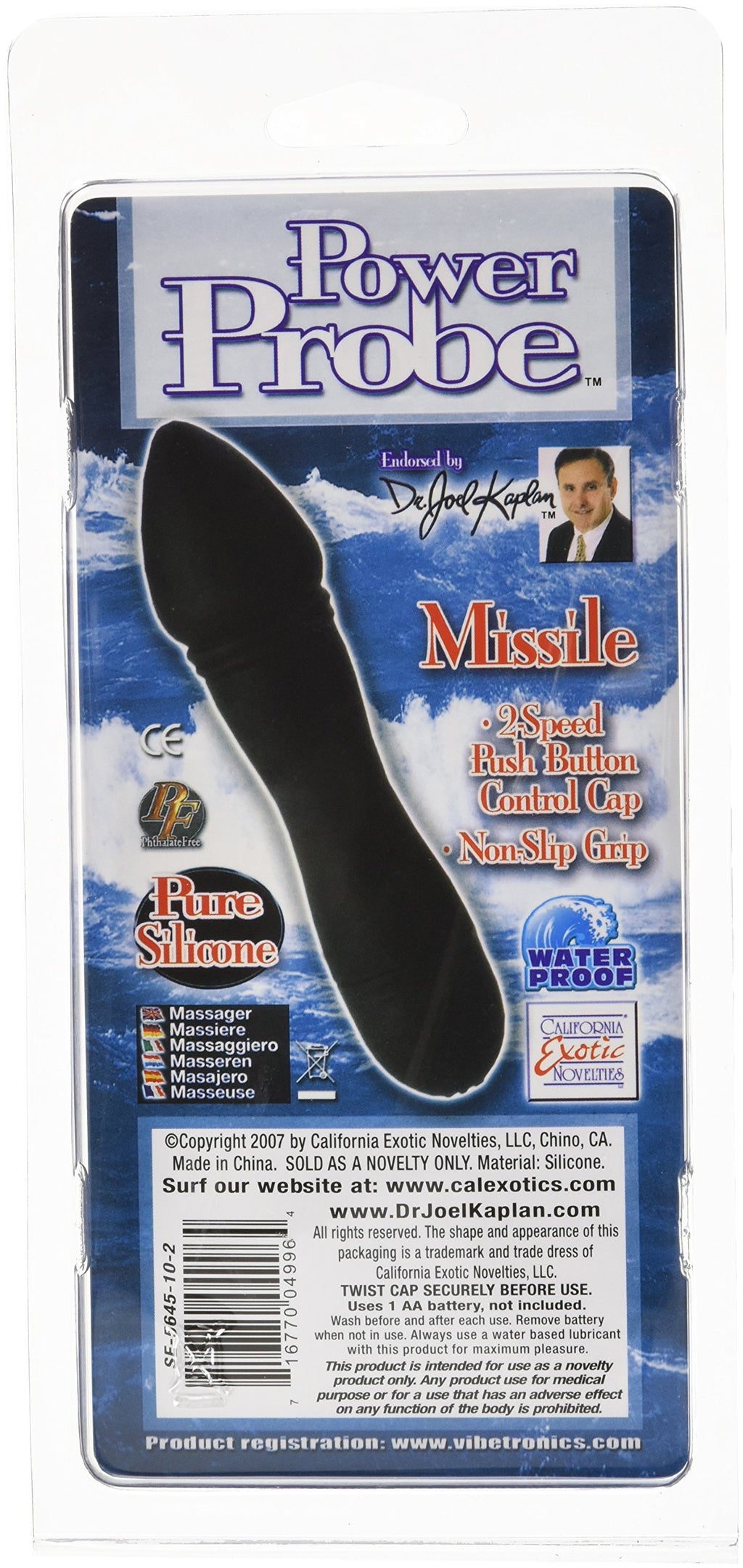 California Exotics Dr. Joel Kaplan Power Probe, Missile