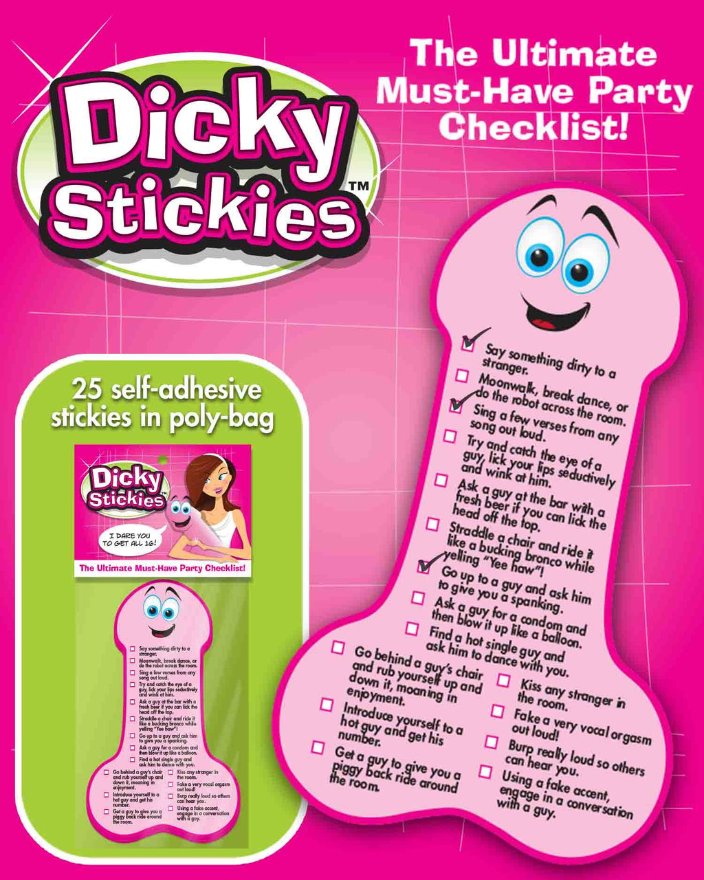 Dicky Stickies, Party Favor