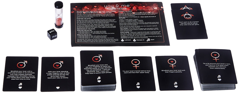 Creative Conceptions You & Me Intimacy Card Game For Couples. Relationship Building Adult Game Full Of Romantic Inspirations Per