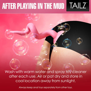 Master Series Pig Tail Butt Plug, Pink