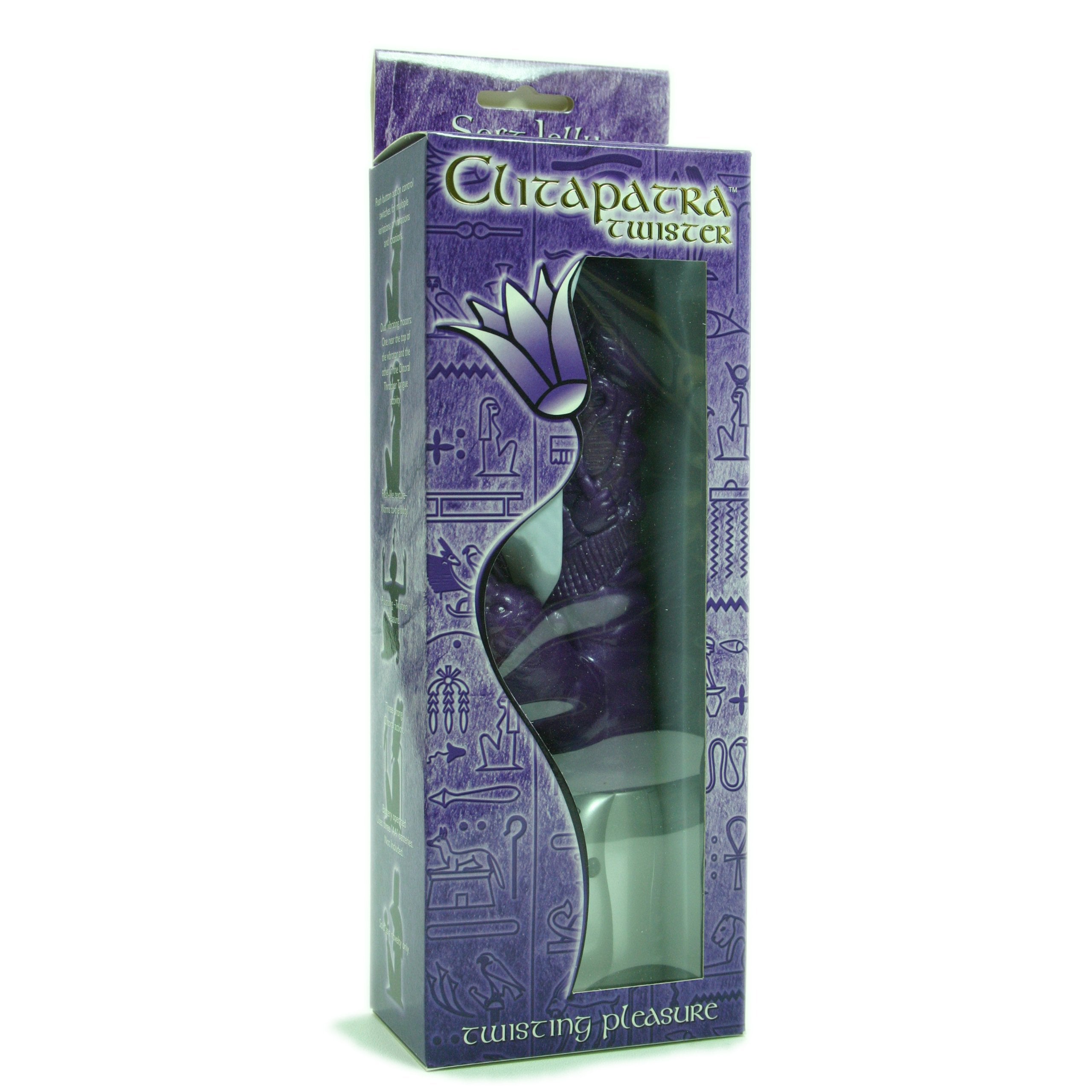 Golden Triangle Clitapatra Twister Vibrator, Purple
