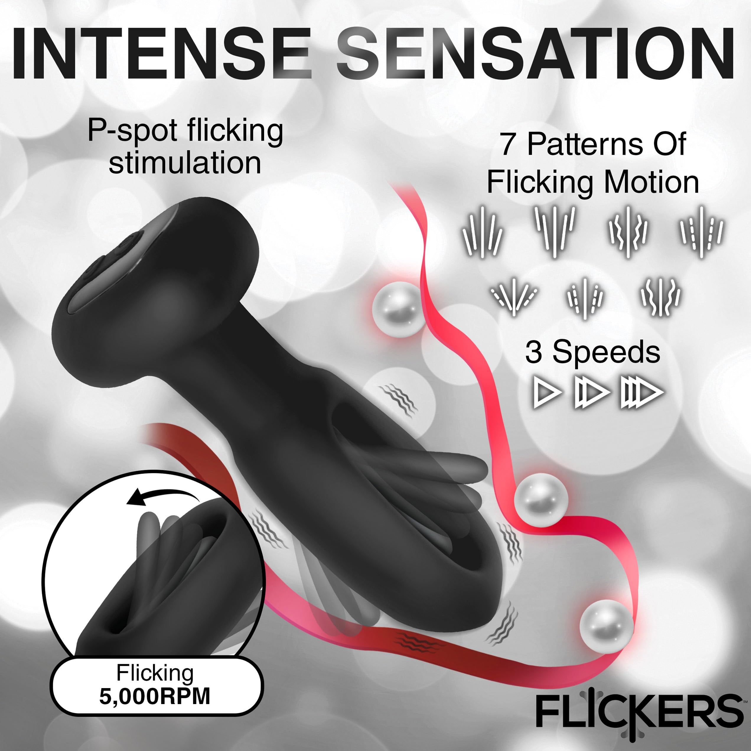 Flickers Bum Flick Flick & Vibr Plug Rc