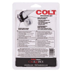 Calexotics Colt Enhancer Set - Silicone Male Enhancement Ring With Support Band - Sex Toys For Men - Black