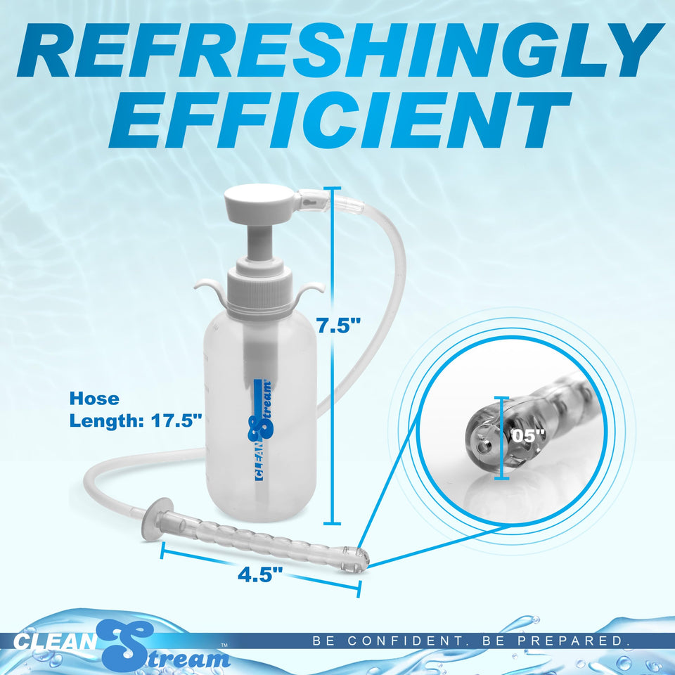Cleanstream Pump Action Enema Bottle W/ Nozzle 300Ml