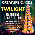 Creature Cocks Twilight Rainbow Glass Dildo