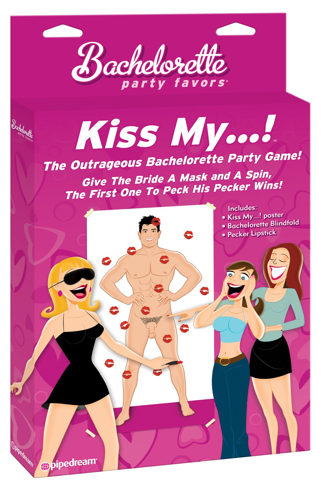 Bachelorette Kiss My. Party Game