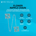 Me You Us Flower Design Nipple Chain
