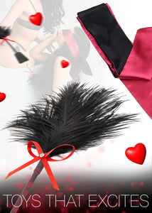 Sex Tickler for Adult Sex Play Spanking Ticklers Adults Bedroom Feather Whips for Play Blindfold BDSM Kit Fetish Toys Blindfold