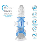 Doctor Love'S Sl-V2-3 Vibrating Dual Vibrating Cock Cage, Blue