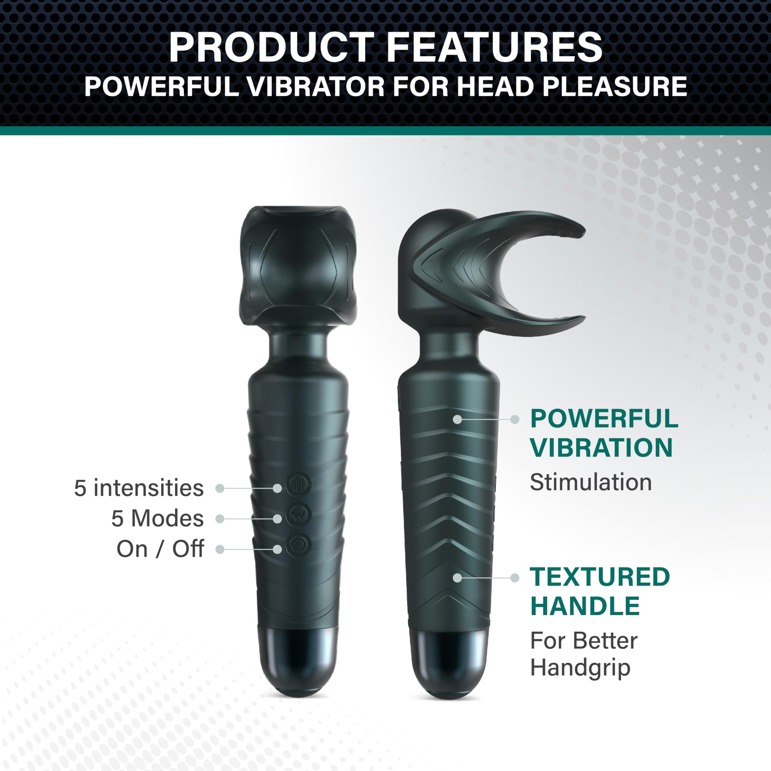 Man Wan Man.Wand Evo 2-In-1 Wand Grey