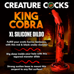 Creature Cocks King Cobra Xl 18 In Long Silicone Dong