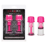 CalExotics Novelties Nipple Play Vacuum Twist Suckers, Pink/Clear