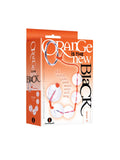 (D) 9'S Orange Is The New Blac Bead It 5X Glass Anal Beads