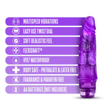 Blush B Yours Vibe 3 - Feels Real Realistic 7.75 Inch Vibrating Dildo - 1.75 In Width - Ipx7 Waterproof - Soft Flexishaft Bendab