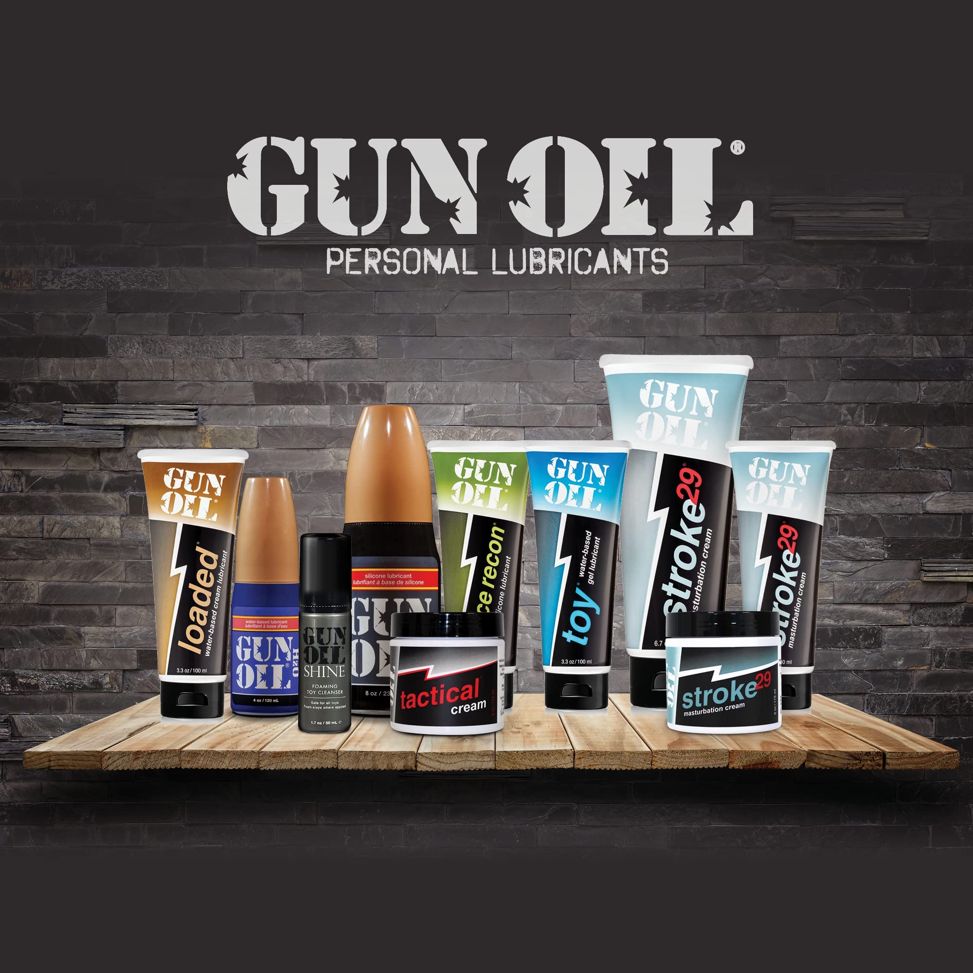 Gun Oil Water Based Lube 16 Ounce Premium Personal Lubricant, Long Lasting Non Staining Toy Safe Paraben Free Intimate Lubes For