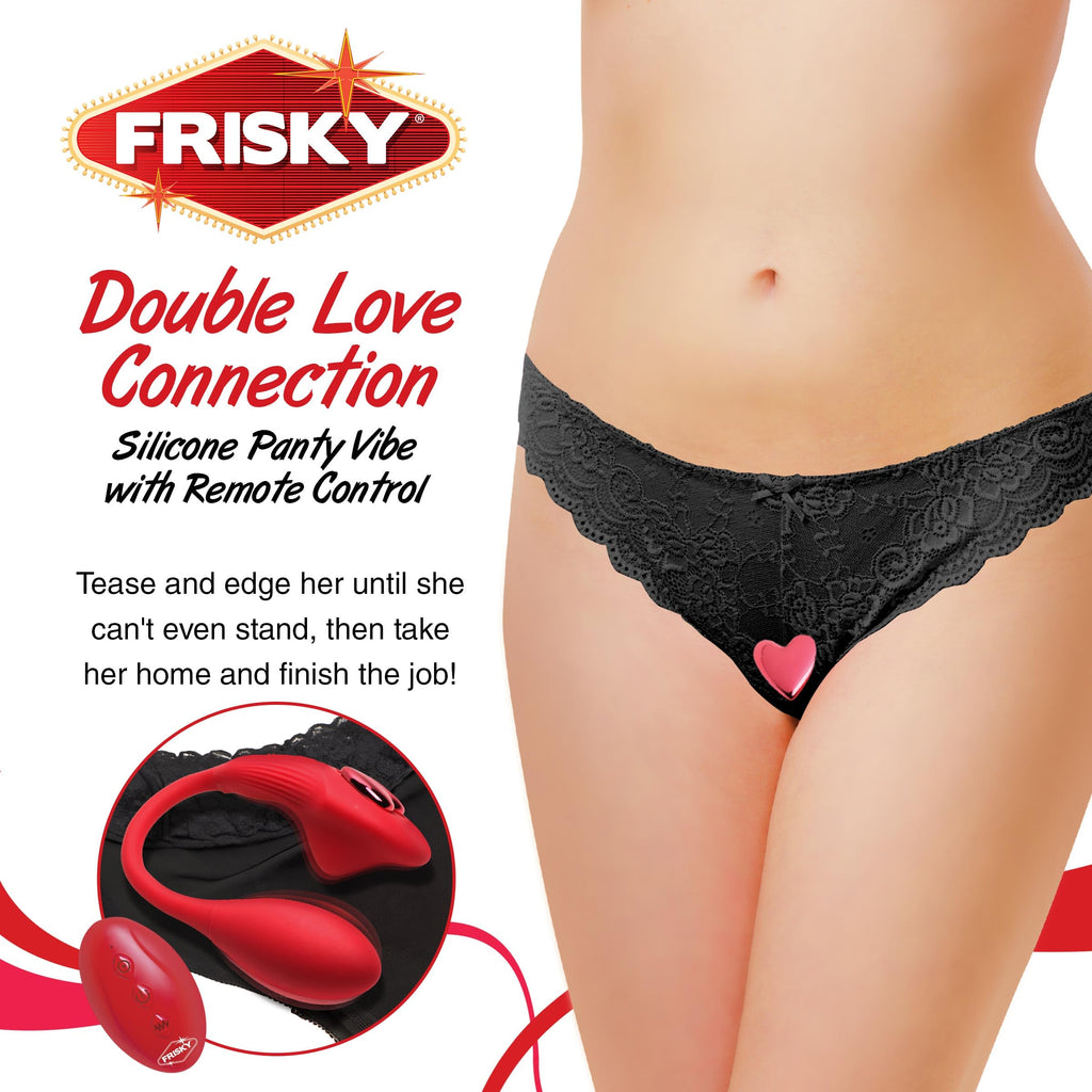 Frisky Double Love Connection Panty Vibe W/ Remote
