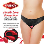 Frisky Double Love Connection Panty Vibe W/ Remote