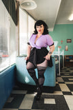 Kixies Jackie Black Ballet Size D