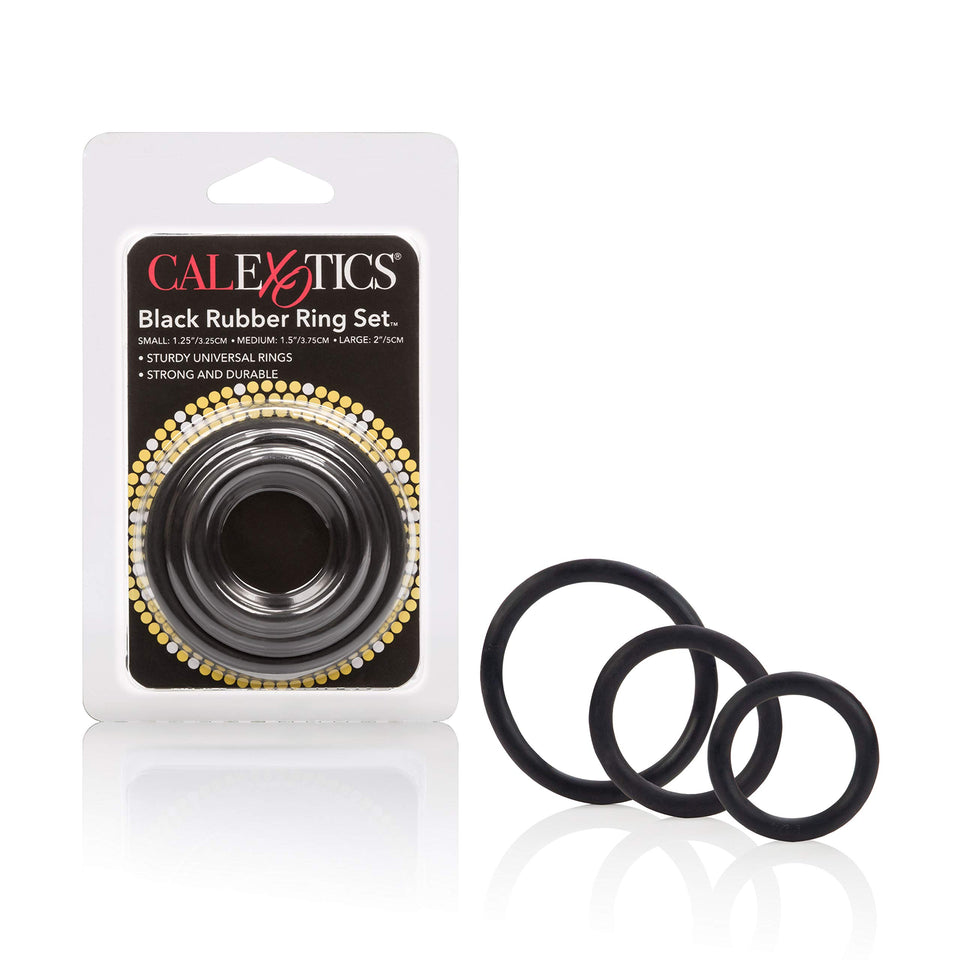 Rubber Ring Black 3Pc Set