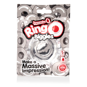 Screaming O Ringo Biggies, Clear - Iconic Award Winning Cock Ring, Disposable Cock Ring - Penis Ring, Increase Pleasure - Couple