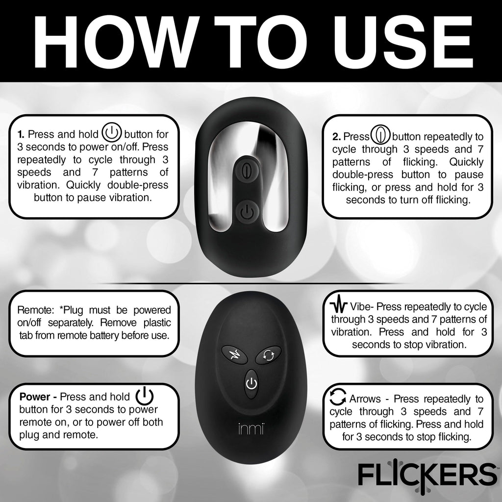 Flickers Bum Flick Flick & Vibr Plug Rc
