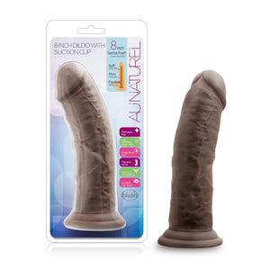 Au Naturel - 8In Dildo W/Suc Cup - Choc