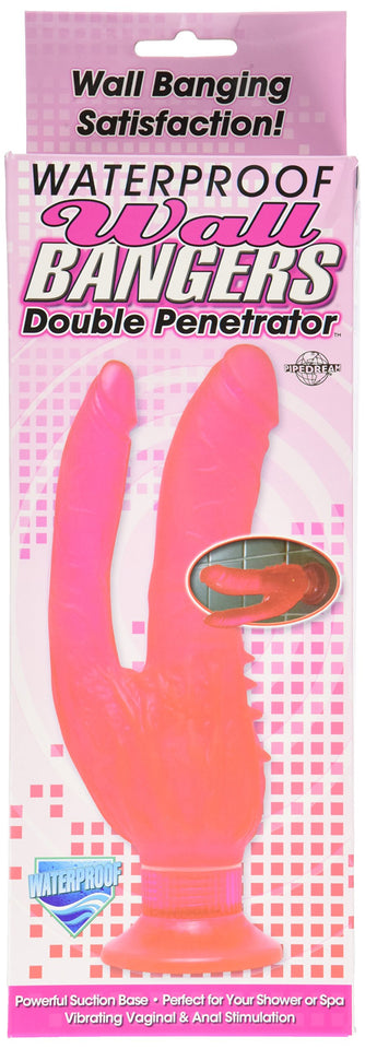 Pipedream Waterproof Double Penetrator Wall Banger, Pink