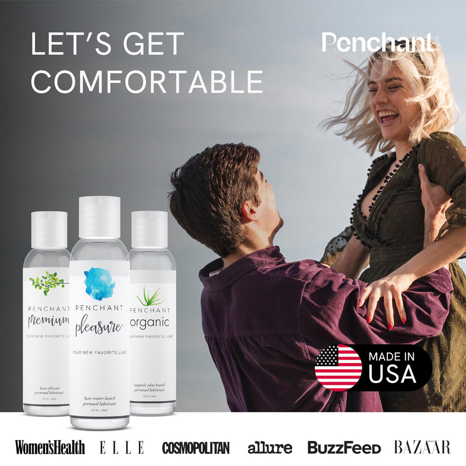 Penchant Organic Aloe Vera Lube - Personal Lubricafication for Women and Men, Water Resistant Sex Lube, Natural Moisturizing Lub