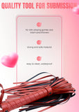DERINODEM BDSM Sex Set Flogger 20'' Crop 18'' Adult Sex Play Adult Bondage Set Whip, Leather Sex Crop, BDSM Set Sex Paddle BDSM