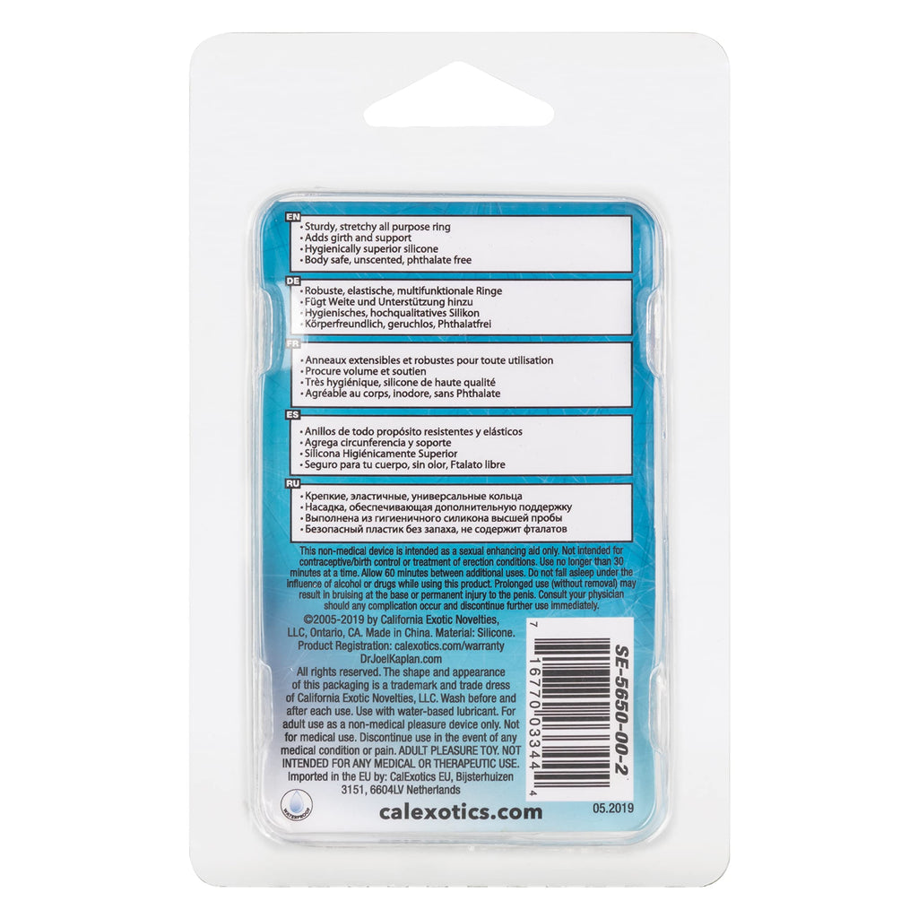 California Exotics Dr. Joel Kaplan Silicone Prolong Ring, Clear